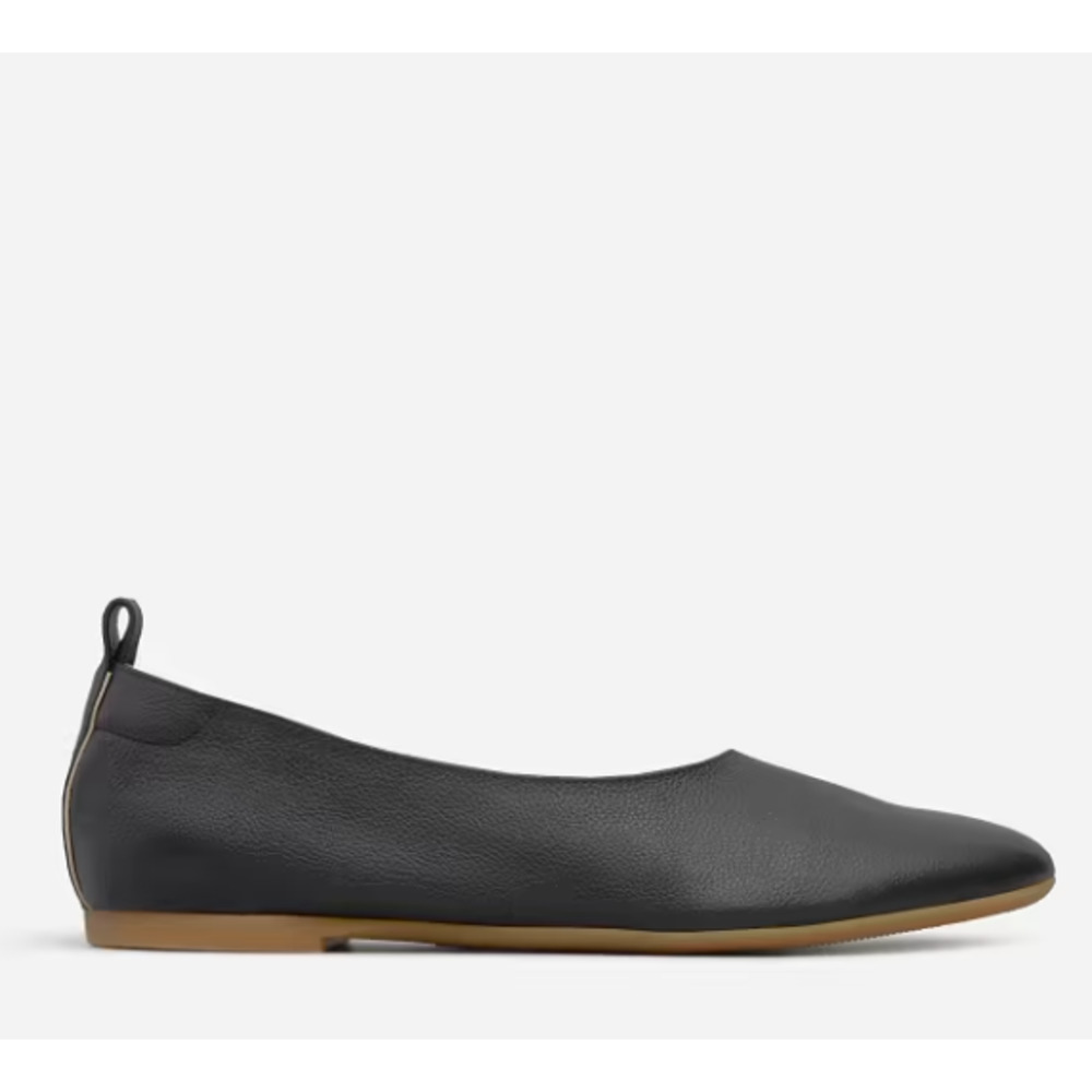 Everlane Womens The Italian Leather Day Glove Flat Size 7 Black NWOB